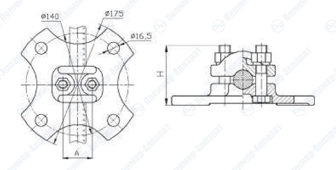 Зажимы опорные типа АА