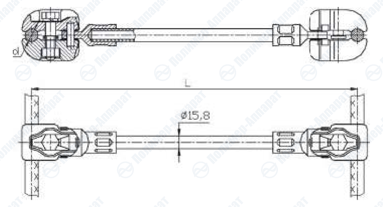Распорки глухие изолирующие типа РГИФ