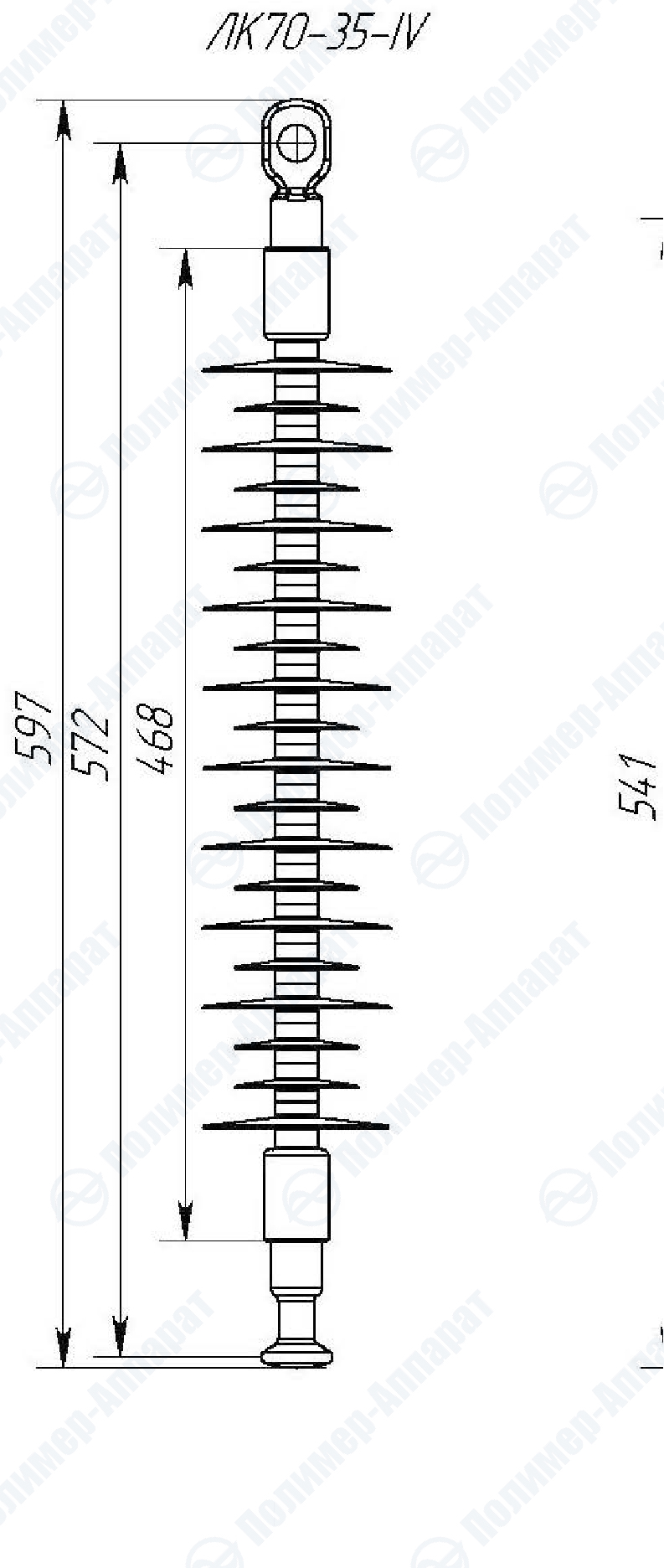 Изолятор ЛК-70/35 