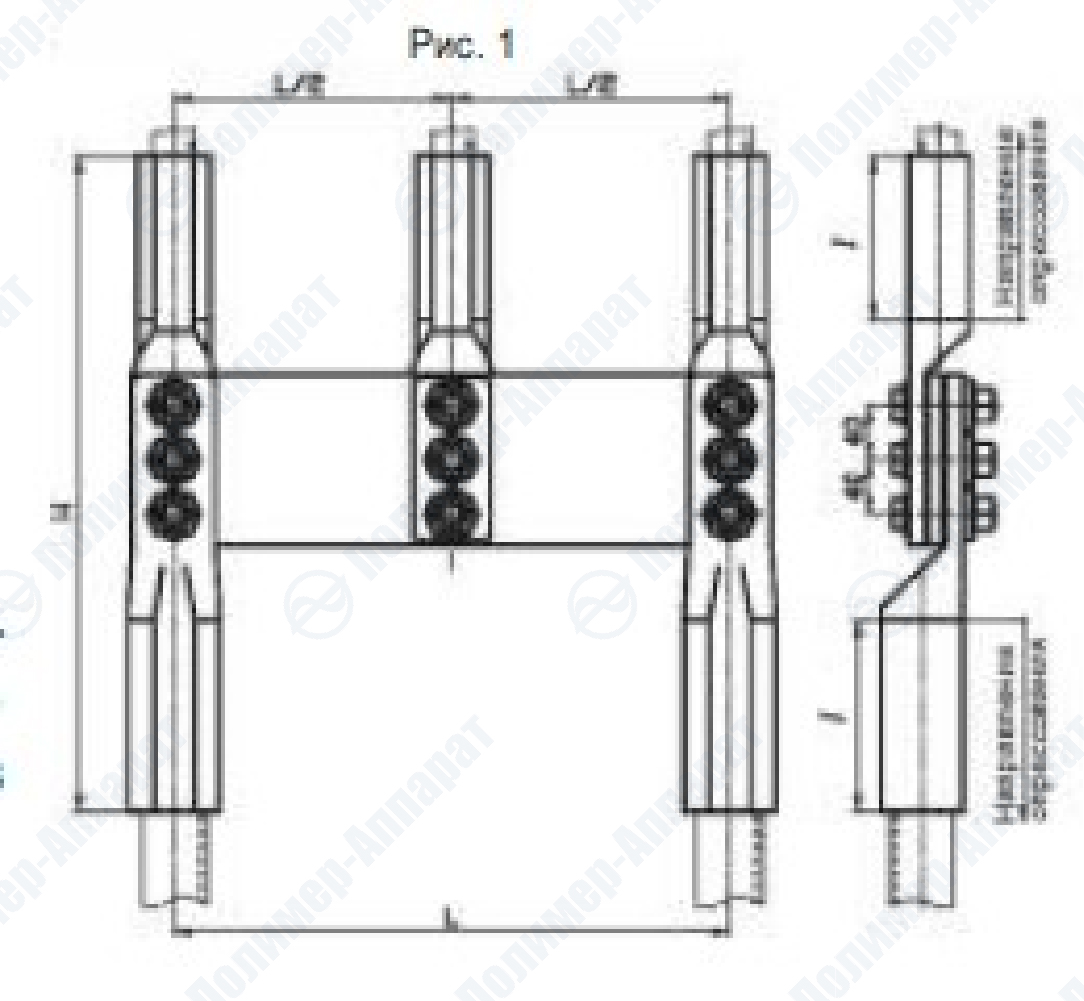 Зажимы переходные петлевые типа ППР
