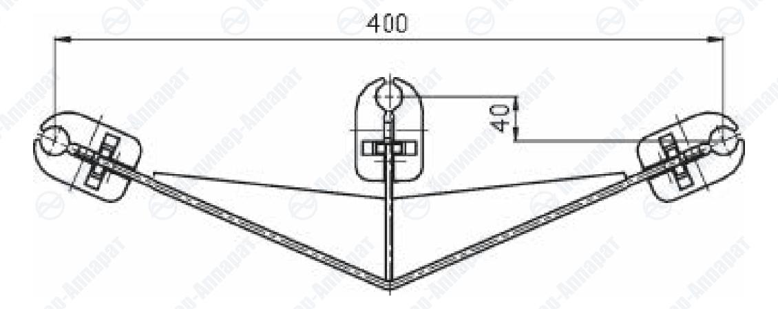 Распорки специальные для крепления продольного экрана