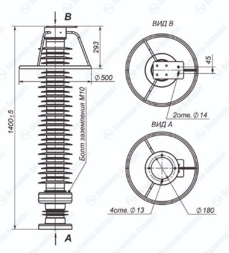 ОПН-110/1450 для установки под фазное напряжение