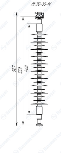 Изолятор ЛК-70/35 