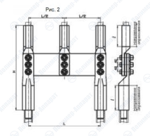 Зажимы переходные петлевые типа ППР