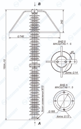 ОПН-150/1000 для установки под фазное напряжение