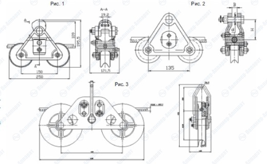 Зажим поддерживающий глухой типа ПГУ