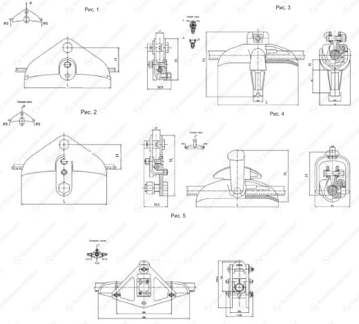 Зажимы поддерживающие глухие типа ПГН