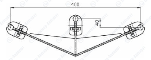 Распорки специальные для крепления продольного экрана